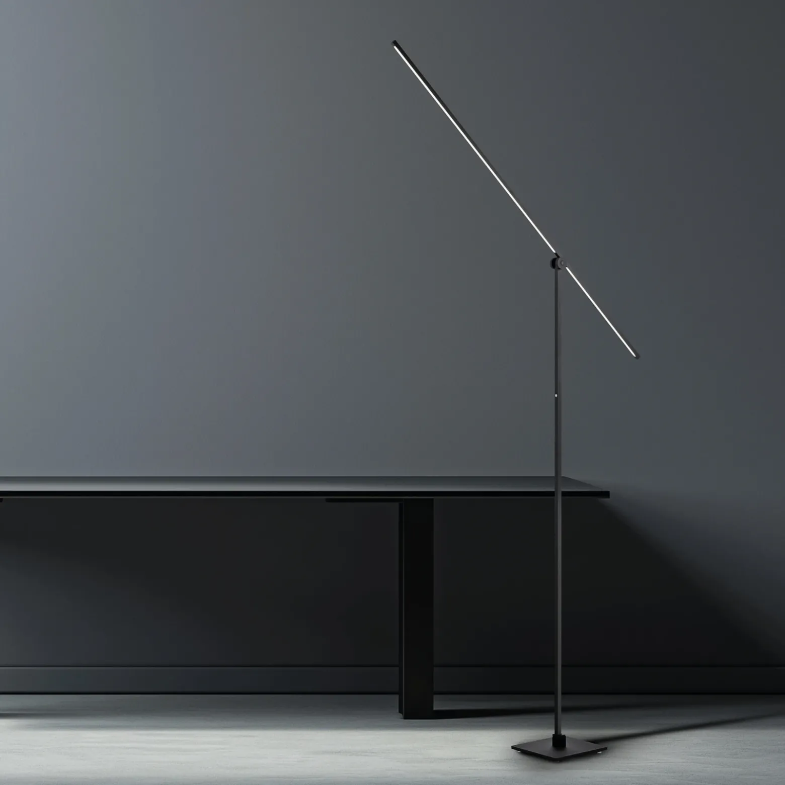 PURE Grafo lámpara de pie LED con atenuador táctil