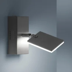 PURE Mira aplique LED control remoto, CCT aluminio