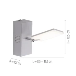 PURE Mira aplique LED control remoto, CCT aluminio