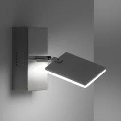 PURE Mira aplique LED control remoto, CCT aluminio