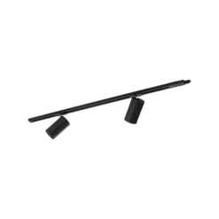 PURE Technik lámpara de riel LED, 2 luces, negro