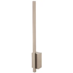 Quitani aplique de pared LED Tolu, vertical, níquel, altura 45 cm