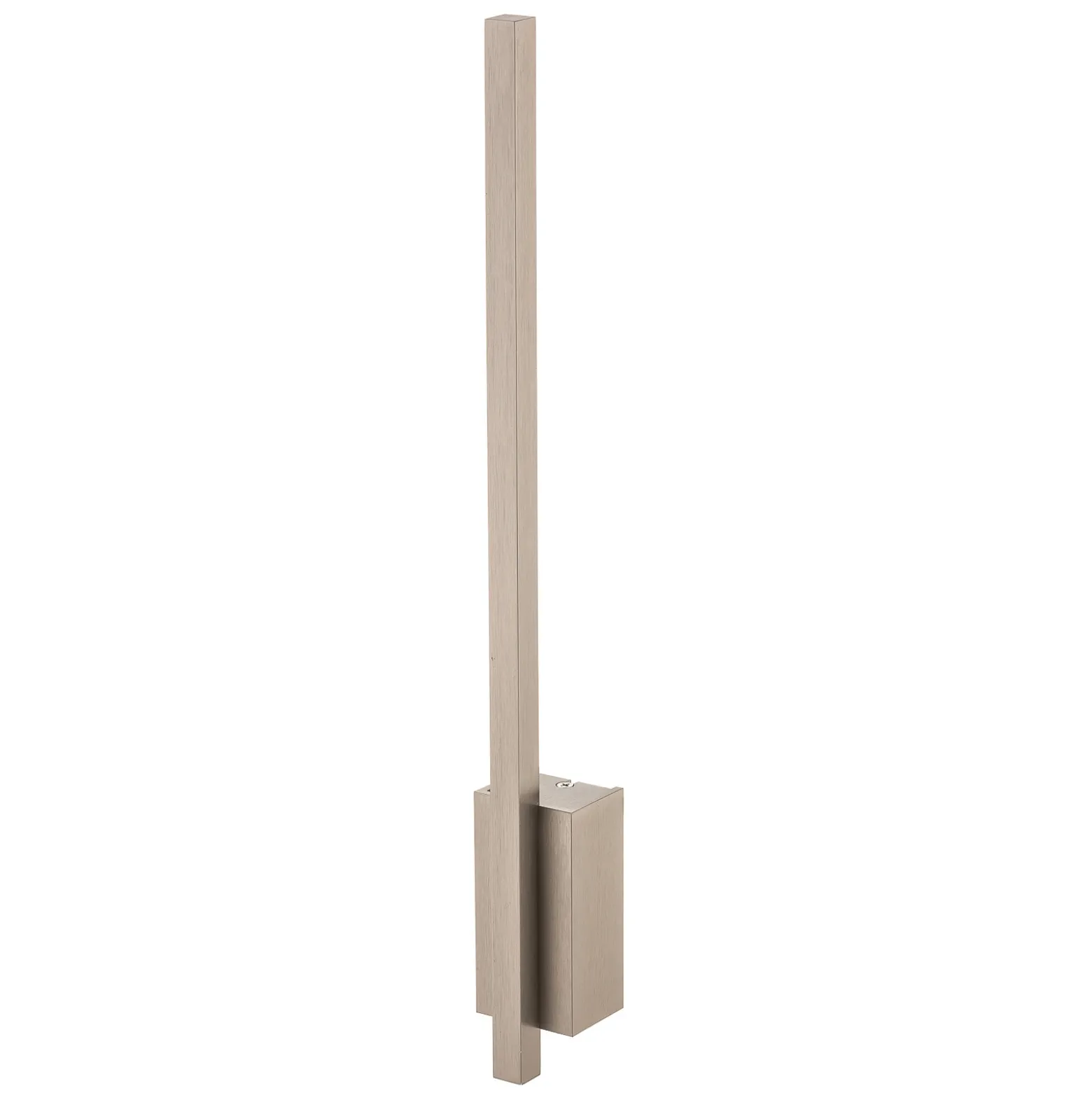 Quitani aplique de pared LED Tolu, vertical, níquel, altura 45 cm