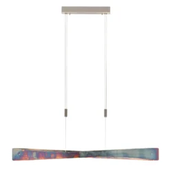Quitani Lámpara colgante LED Lian, oro oxidado