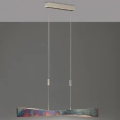 Quitani Lámpara colgante LED Lian, oro oxidado
