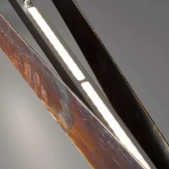 Quitani Lámpara colgante LED Lian, oro oxidado