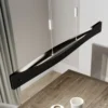 Quitani Lámpara colgante LED Lian, negro/aluminio