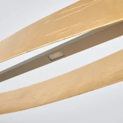 Quitani Lámpara colgante LED Malu, oro, longitud 100 cm