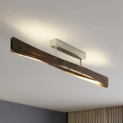 Quitani Lámpara de techo LED Lian, oro oxidado