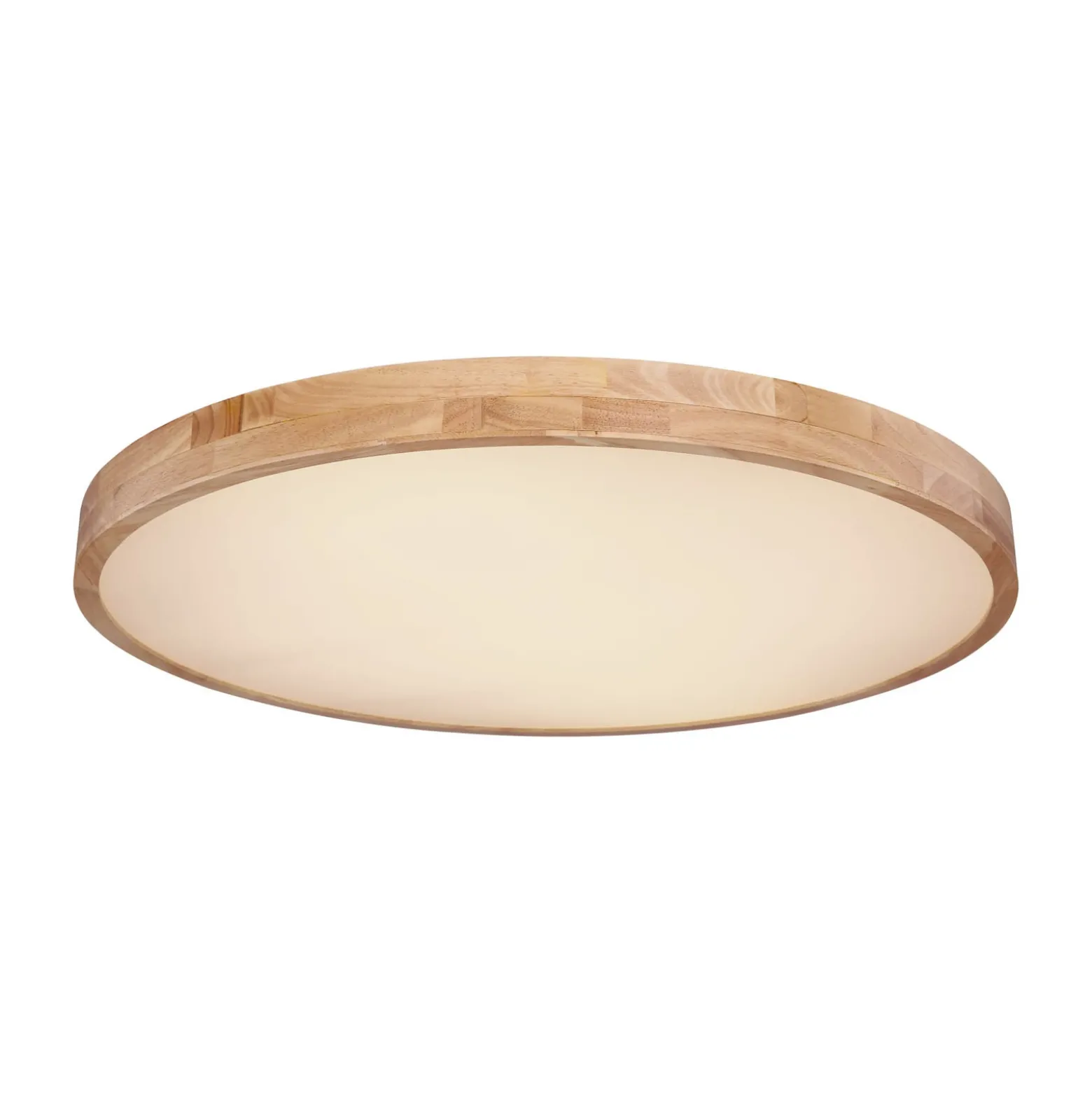 Rainer lámpara LED de techo, Ø 80 cm, efecto madera, metal, CCT
