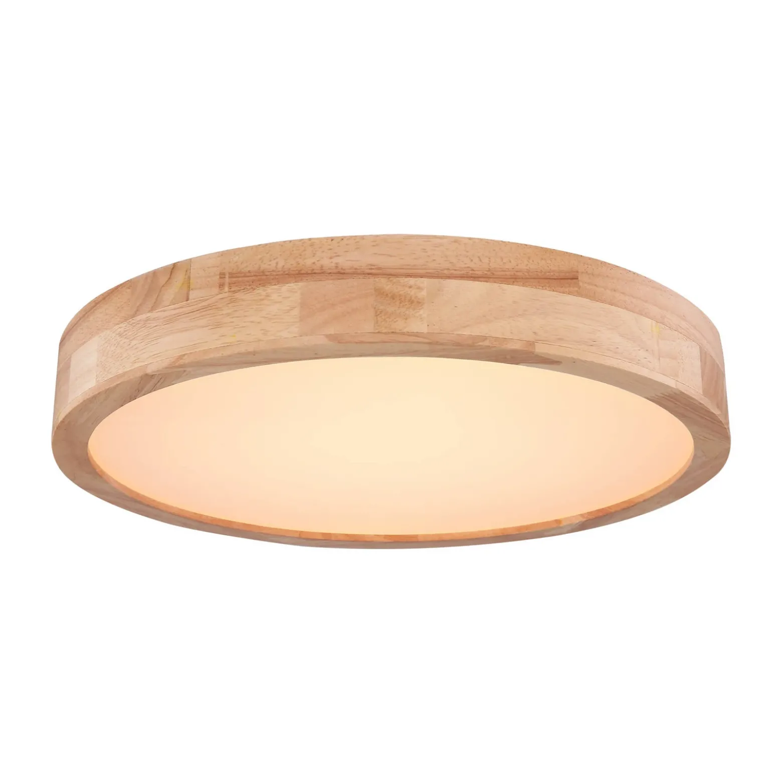 Rainer lámpara LED de techo, Ø 40 cm, efecto madera, metal, CCT