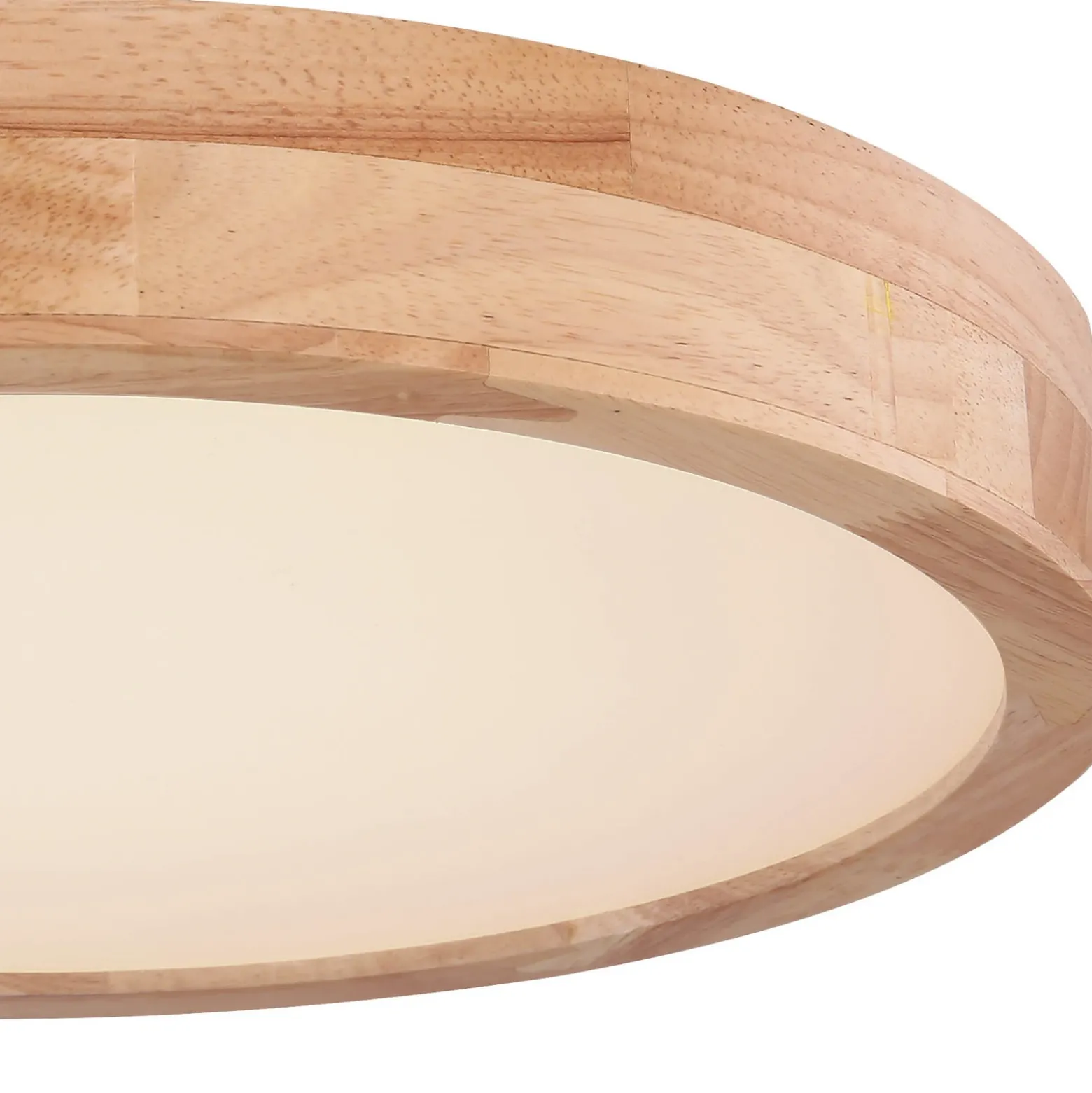 Rainer lámpara LED de techo, Ø 40 cm, efecto madera, metal, CCT