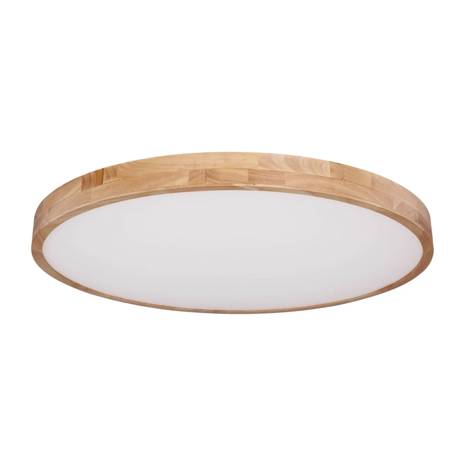 Rainer lámpara LED de techo, Ø 80 cm, efecto madera, metal, CCT