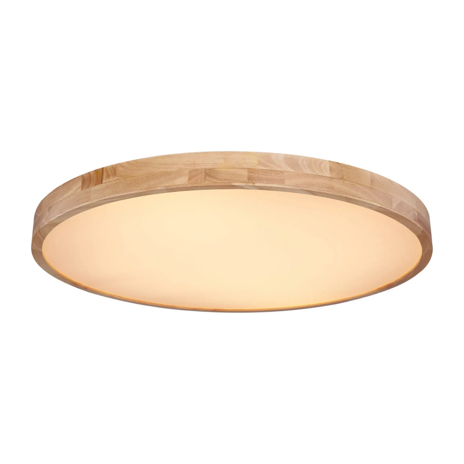 Rainer lámpara LED de techo, Ø 80 cm, efecto madera, metal, CCT