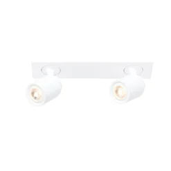 Razza downlight de techo, blanco, longitud 38 cm, 2 luces, metal