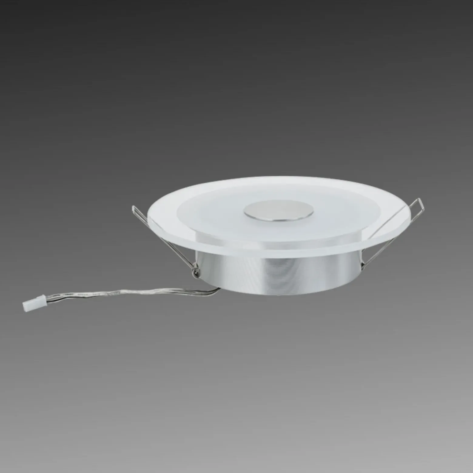 Refinada lámpara empotrable LED Whirl IP23