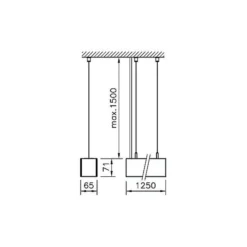 Regent Lighting Channel S Up C-LED 155cm 3.000K