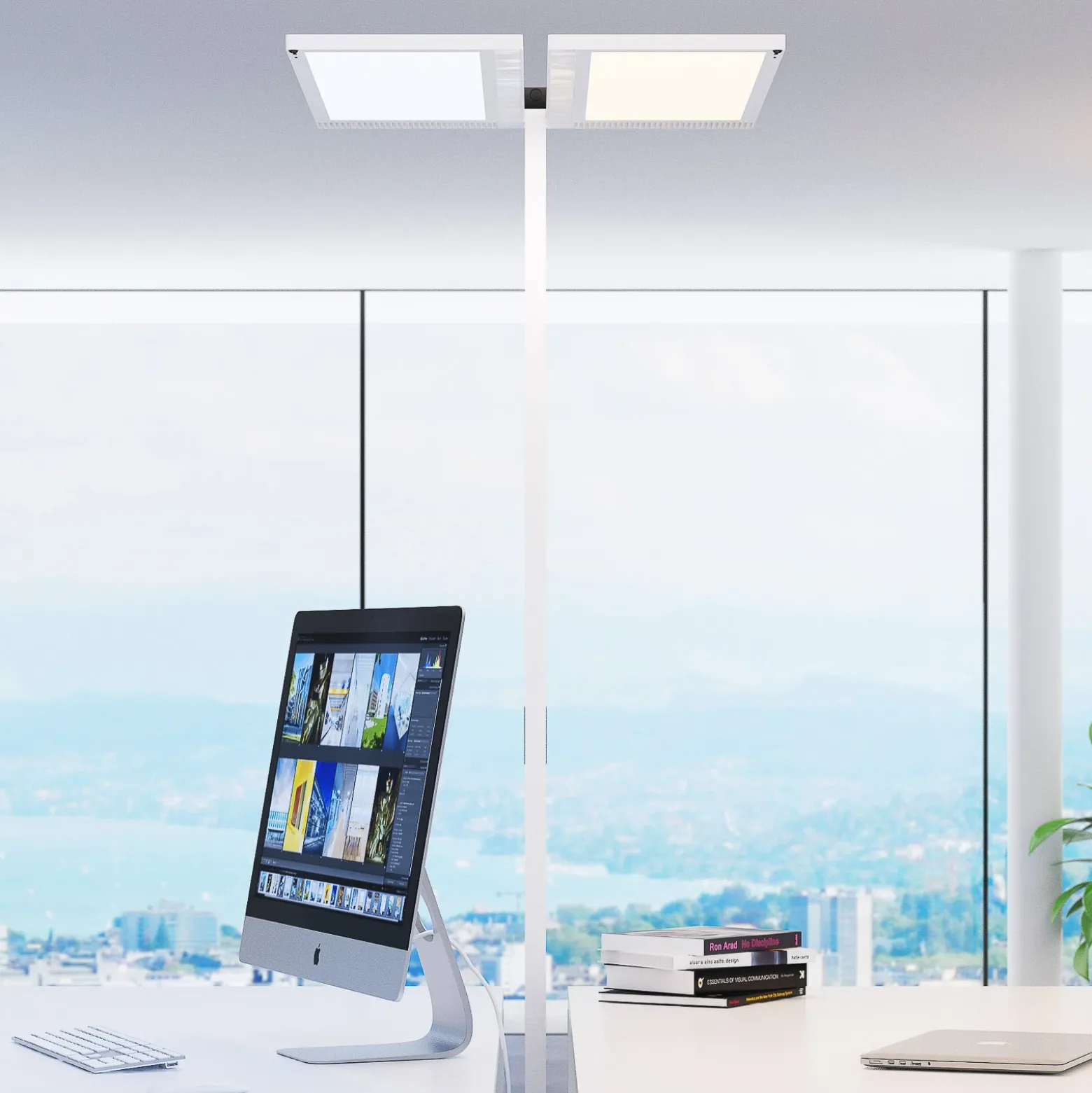 Regent Lighting Lightpad LED 2 luces medio plata