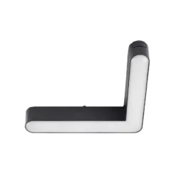 Regleta LED Lindby 48V Lumaro, negra, en forma de L, atenuable