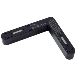 Regleta LED Lindby 48V Lumaro, negra, en forma de L, atenuable