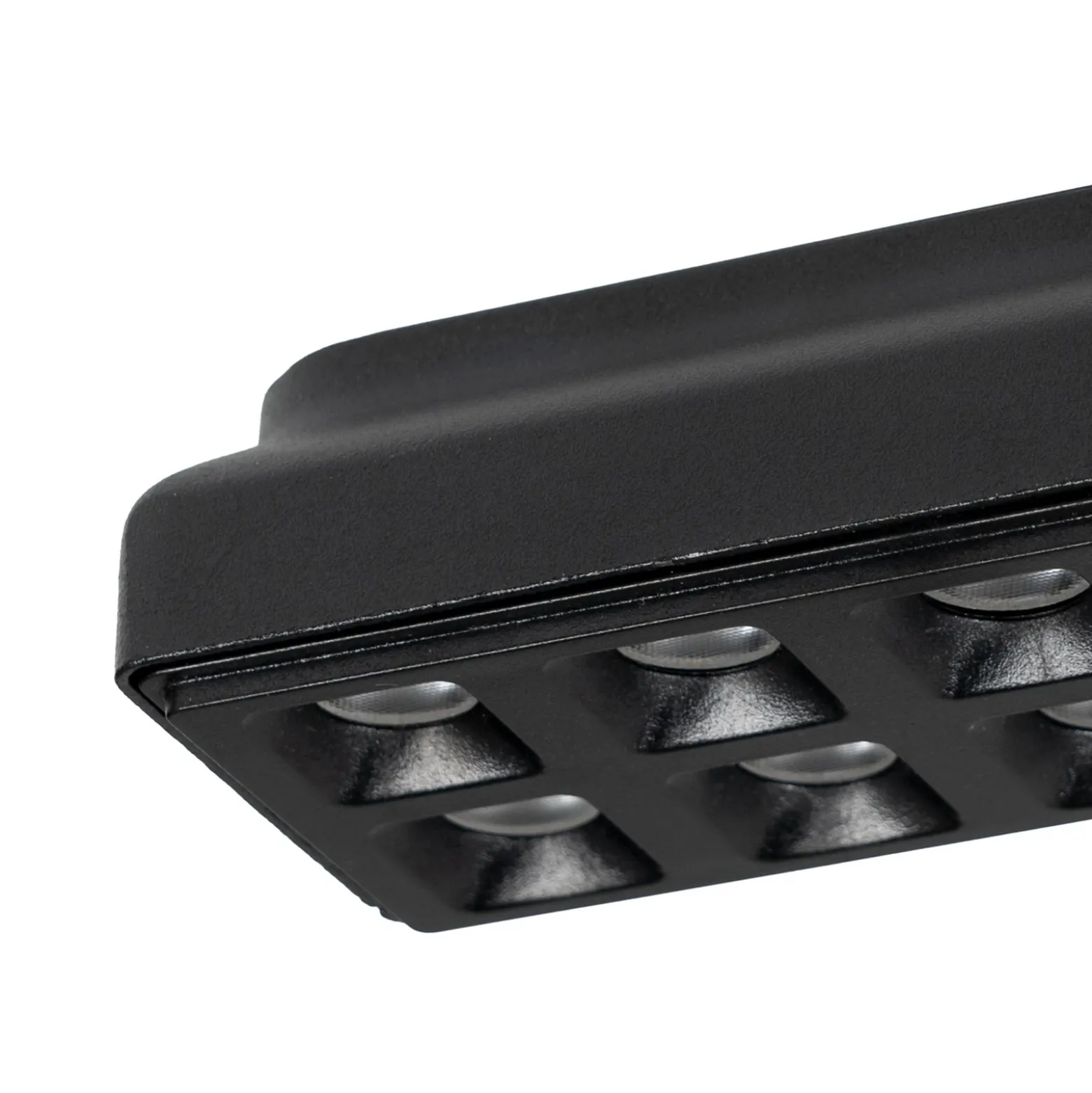 Regleta LED Lindby 48 V Lumaro, negra, 24 puntos, atenuable