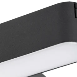 Regleta LED Lindby 48 V Lumaro, negra, en forma de T, atenuable