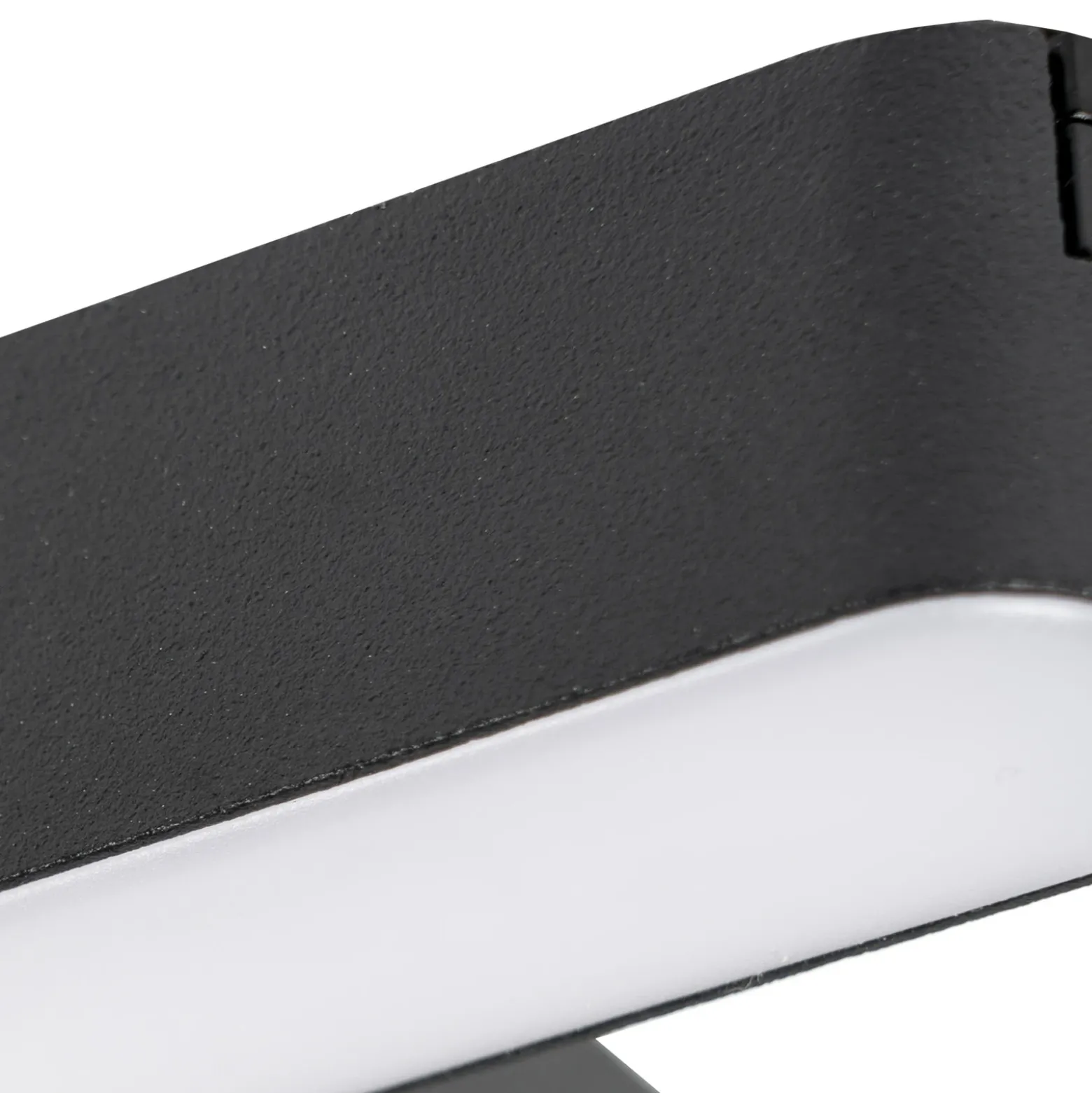 Regleta LED Lindby 48 V Lumaro, negra, en forma de T, atenuable