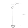 Resi Lámpara de pie LED con atenuador, ideal para leer