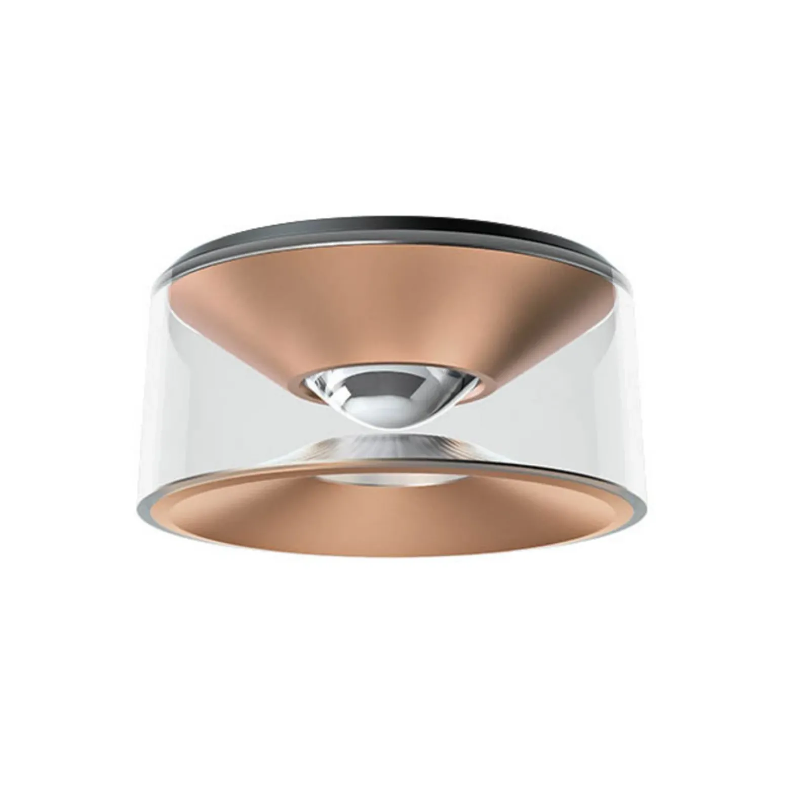 Ribag Vior Plafón LED oro rosa 60° 2.700K