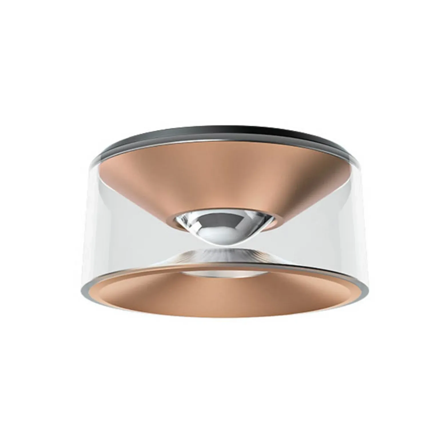 Ribag Vior Plafón LED oro rosa 40° 2.700K