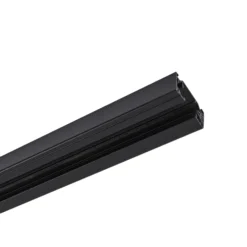 Riel bifásico Lindby Linaro, 2 m, negro, sistema de riel monofásico