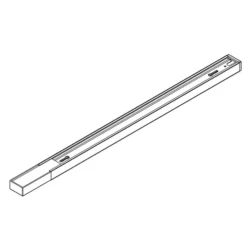 Riel de 1 fase Track en negro, 1.000 mm