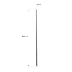 Riel eléctrico Lindby Linaro, 2 m, blanco, sistema de riel monofásico