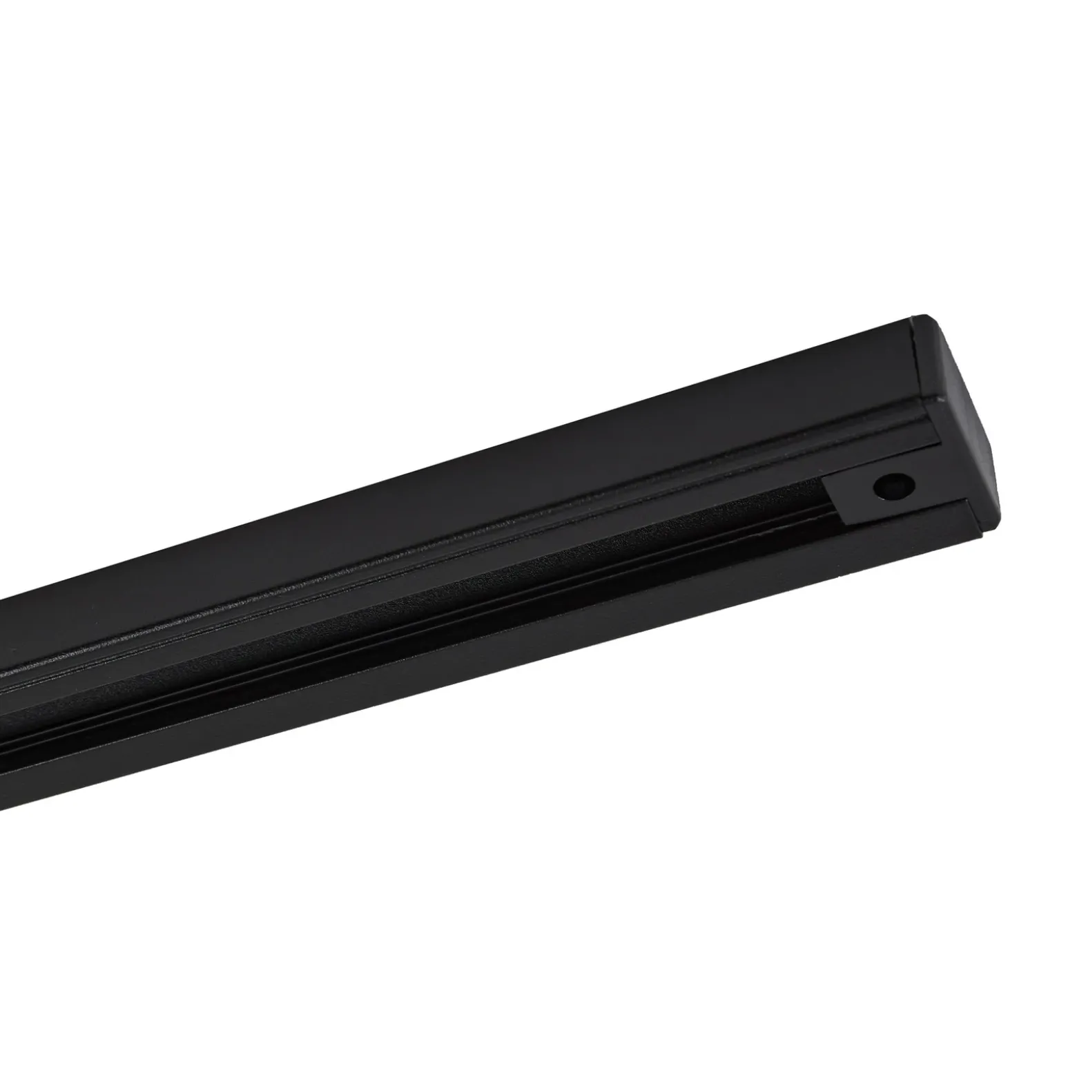 Riel Lindby Linaro, 50 cm, negro, sistema de riel monofásico