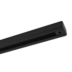 Riel Lindby Linaro, 50 cm, negro, sistema de riel monofásico