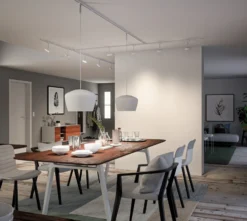 Riel Paulmann URail, blanco señal, longitud 200 cm, aluminio