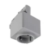 riel trifásico D Adaptador de toma de corriente, gris, 1380 W