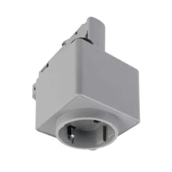 riel trifásico D Adaptador de toma de corriente, gris, 1380 W