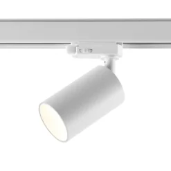 riel trifásico spot Can, blanco, aluminio, GU10, orientable