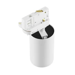 riel trifásico spot Can, blanco, aluminio, GU10, orientable