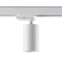 riel trifásico spot Can, blanco, aluminio, GU10, orientable