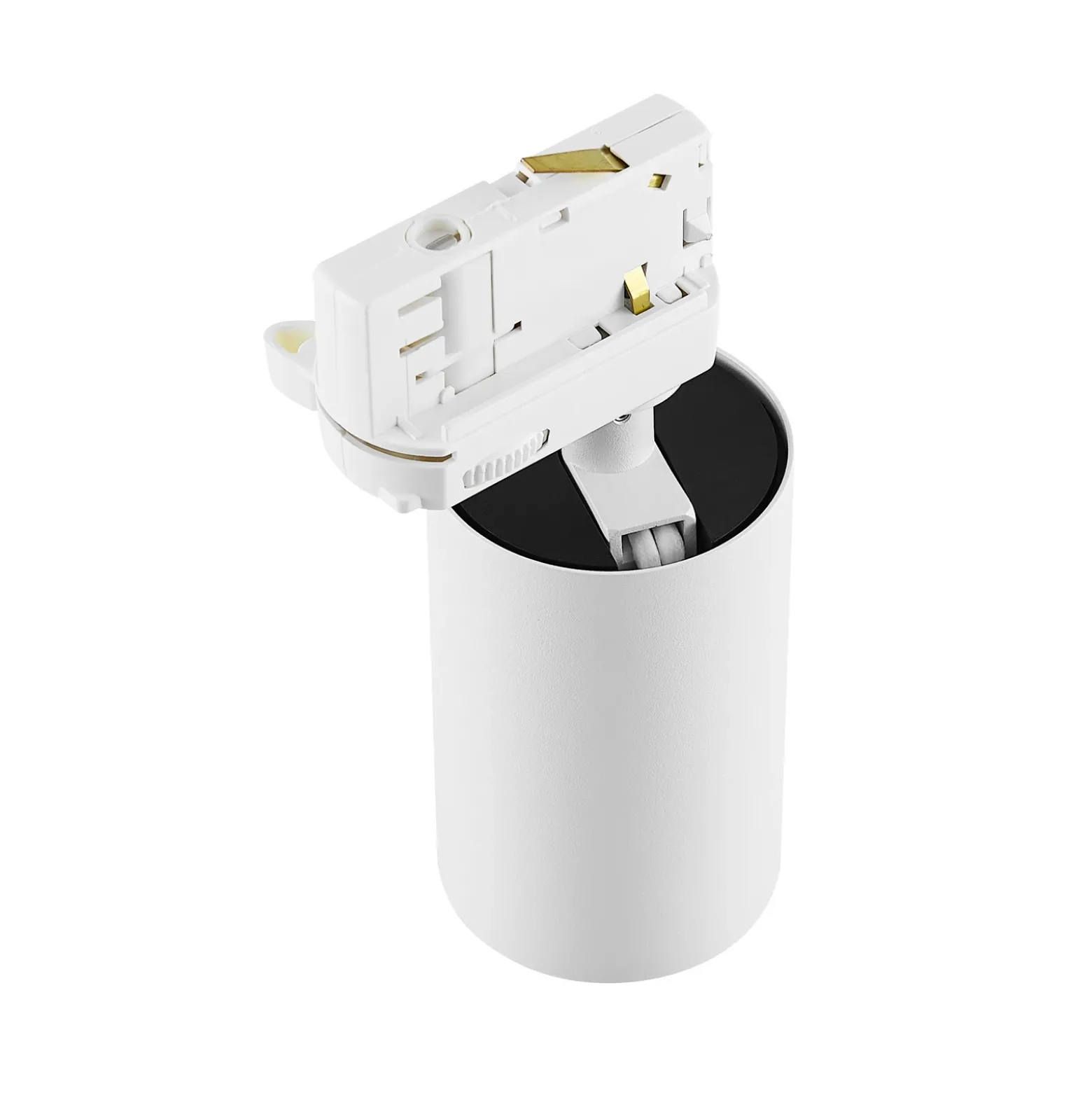riel trifásico spot Can, blanco, aluminio, GU10, orientable