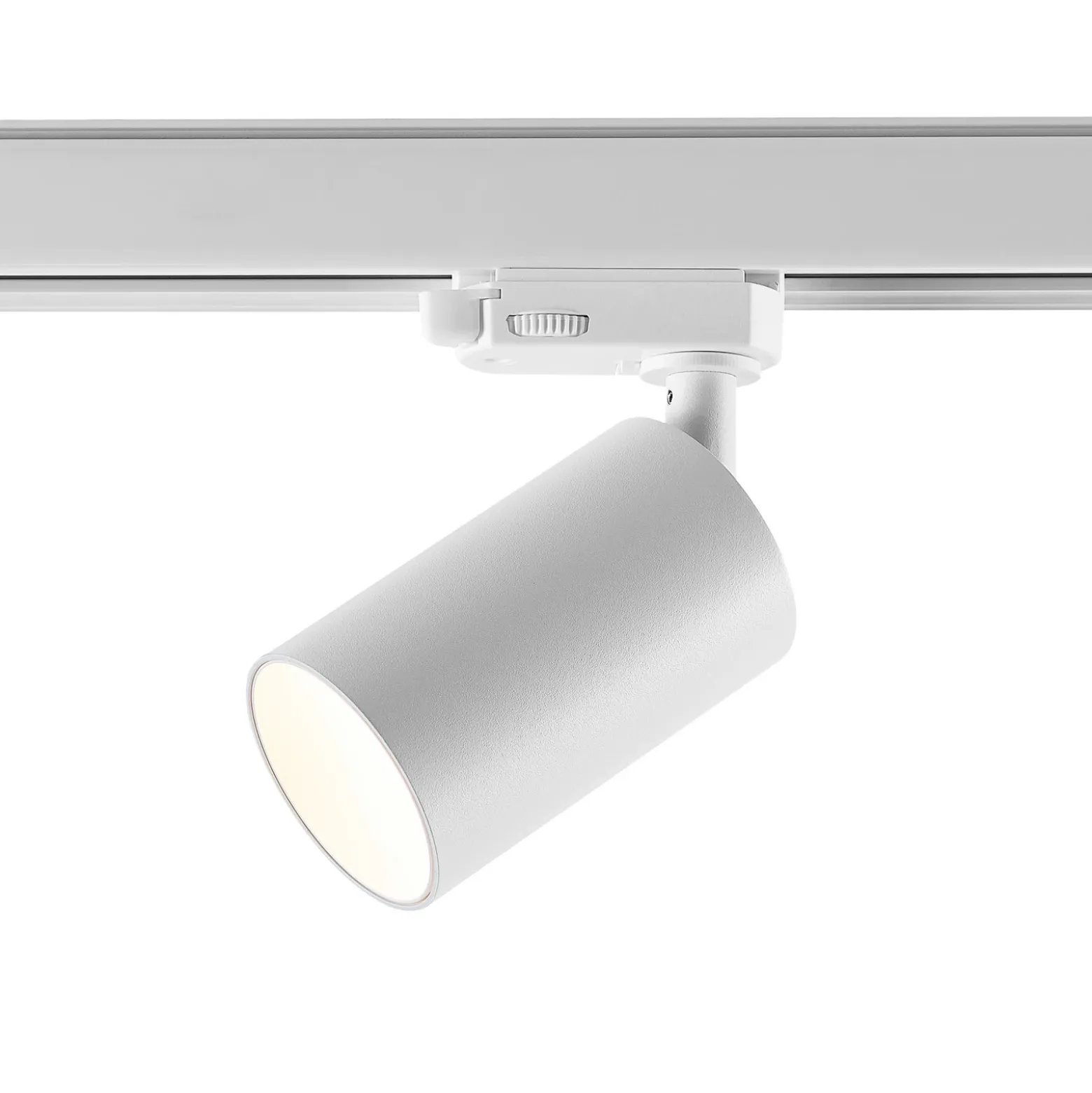 riel trifásico spot Can, blanco, aluminio, GU10, orientable
