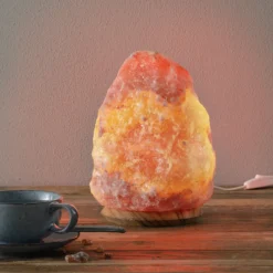 ROCK - Lámpara de cristal de sal 4-6 kg, altura aprox. 23 cm