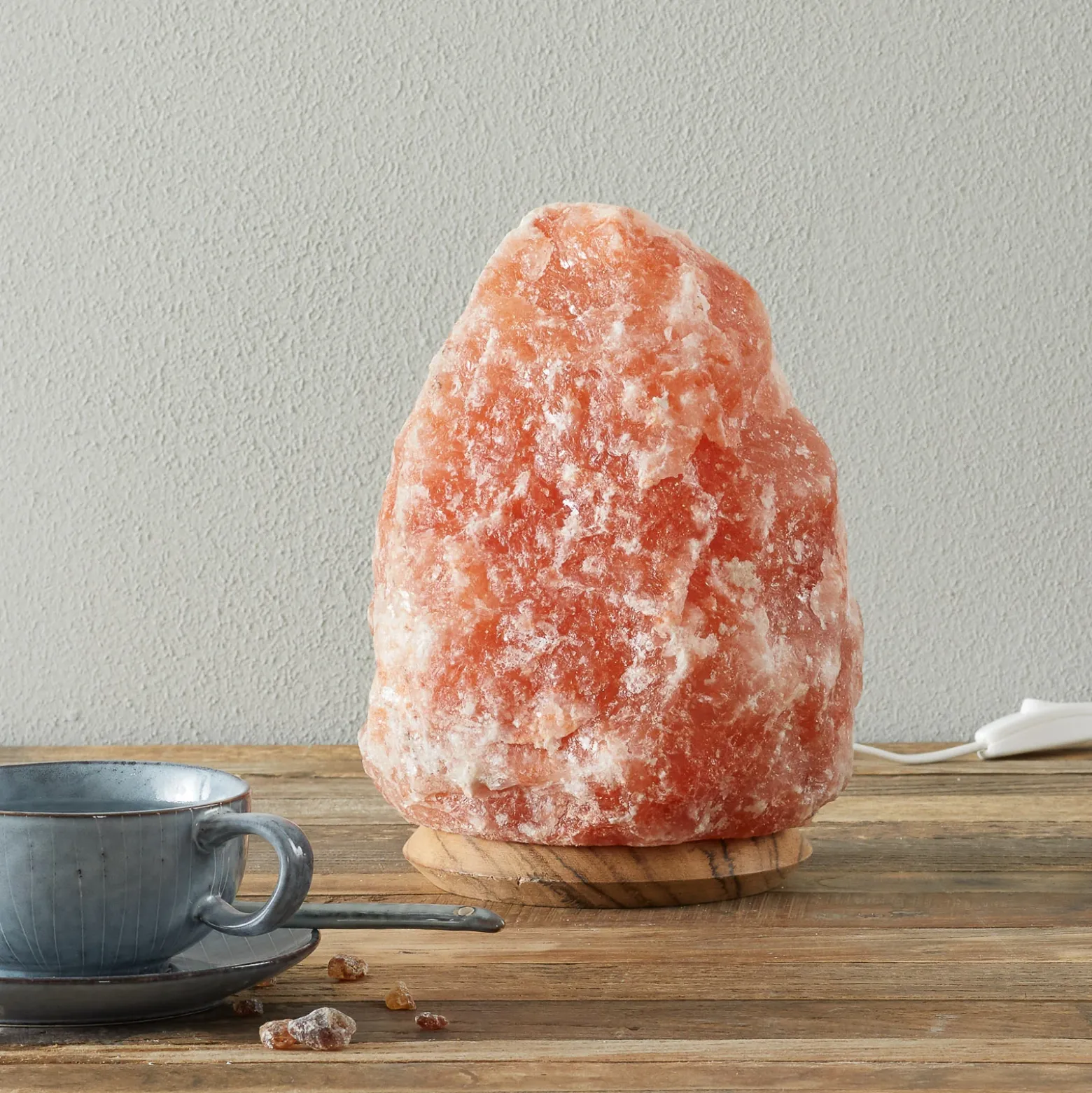 ROCK - Lámpara de cristal de sal 4-6 kg, altura aprox. 23 cm