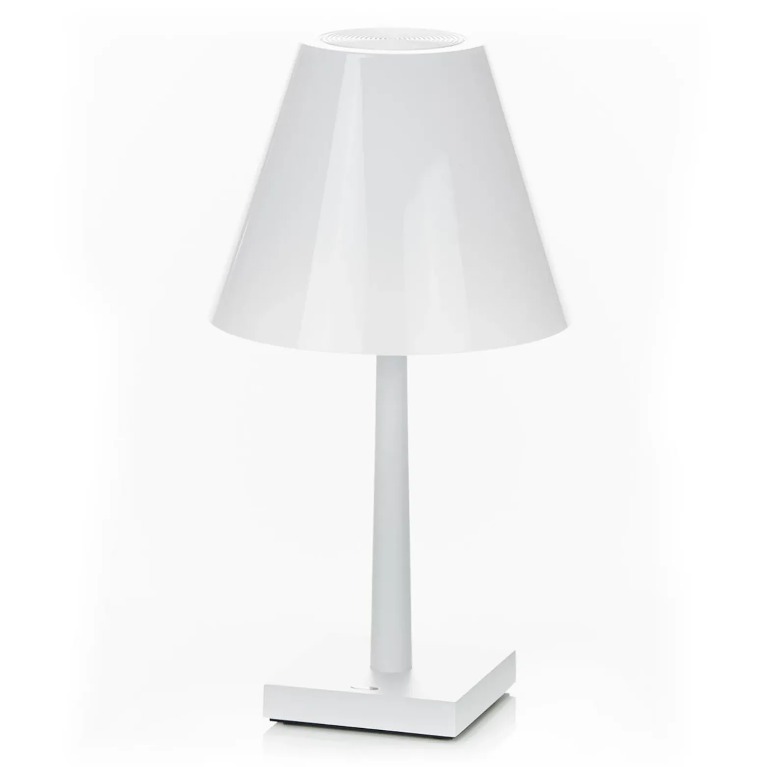Rotaliana Dina+ Lámpara de mesa LED recargable blanco/blanco