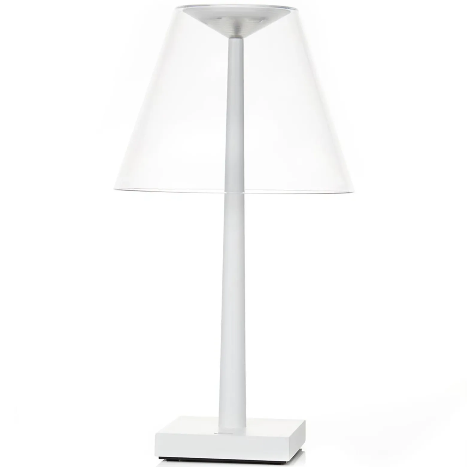Rotaliana Dina+ Lámpara de mesa LED recargable blanco/blanco