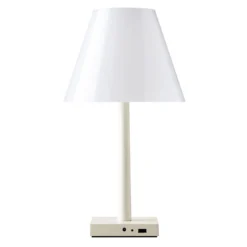 Rotaliana Dina+ T1 LED lámpara de mesa recargable crema
