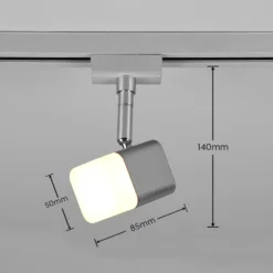 Roubaix DUOline foco de riel LED, níquel mate