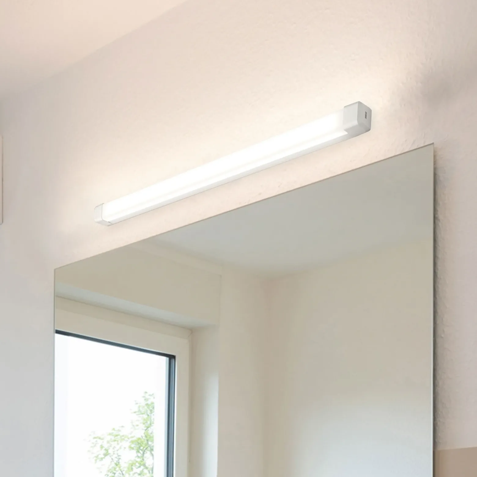RZB Baleva aplique de pared LED IP44 ancho 60cm 10W